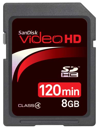 SanDisk 8GB Video HD SDHC