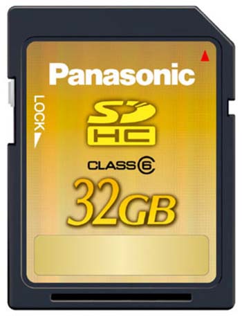 Panasonic 32GB Class 6 SDHC Card
