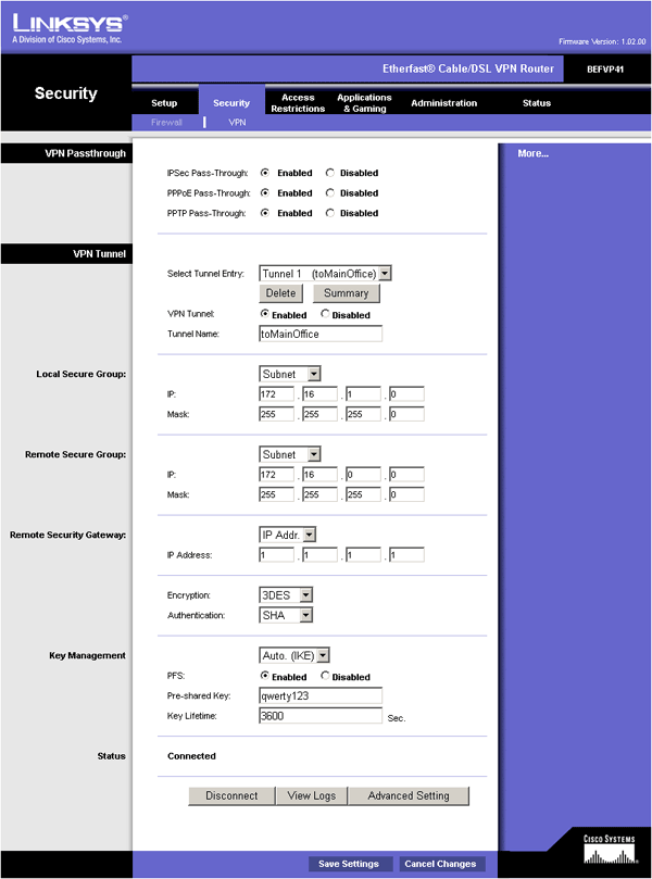 Security � VPN