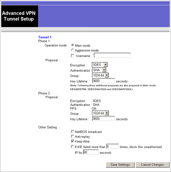 Advanced Setting