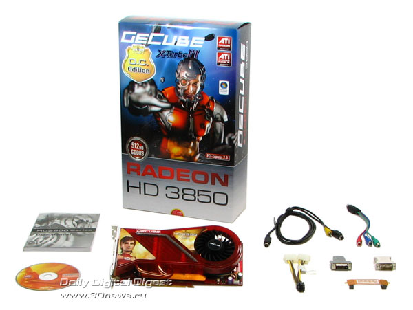 GeCube HD3850: package bundle
