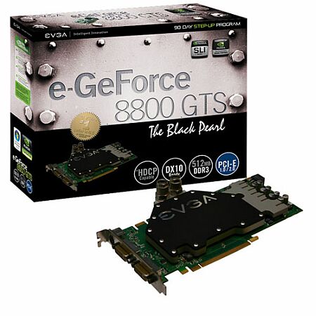 e-GeForce 8800 GTS The Black Pearl