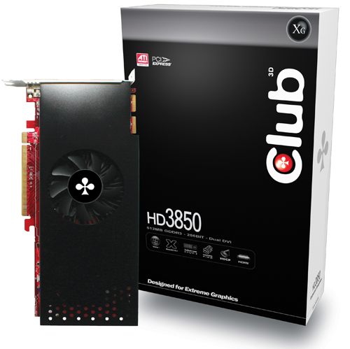 Club 3D HD 3850 512MB GDDR3