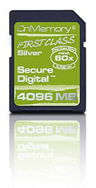 CnMemory First Class 4096MB Silver SD Card