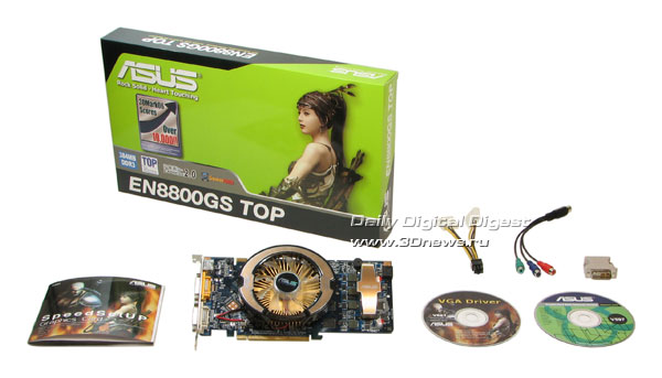 ASUS EN8800GS TOP: package bundle