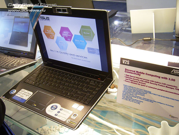 CeBIT 2008: пестрый парад ноутбуков ASUS для работы и медиа