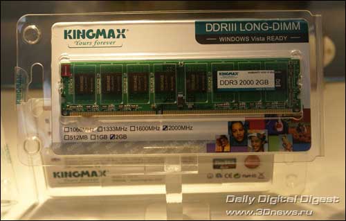 Kingmax LONG-DIMM DDR3-2000 2GB Memory Module