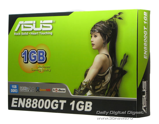 Box with ASUS EN8800GT 1Gb