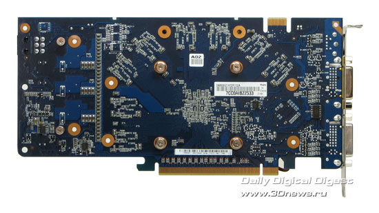 Reverse side of ASUS EN8800GT 1Gb