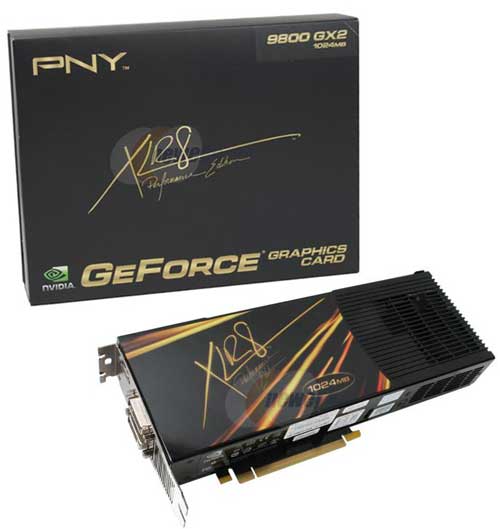 PNY GeForce 9800 GX2 (VCG98GX2XPB)