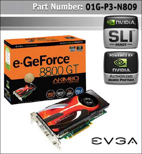 EVGA e-GeForce 8800 GT AKIMBO 1024MB