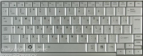 Toshiba Portege R500. Клавиатура.