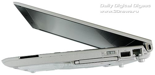 Toshiba Portege R500. Вид справа.
