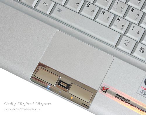 Toshiba Portege R500. Сенсорная панель.
