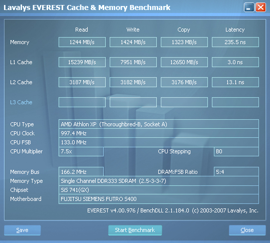 Samsung 720XT. Информация о памяти.