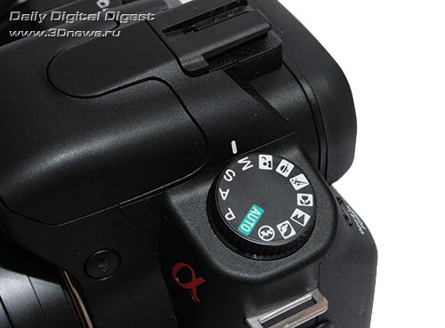 Sony DSLR-A200. Колёсико выбора режимов.
