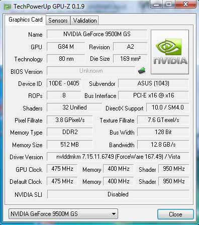 GeForce 9500M GS