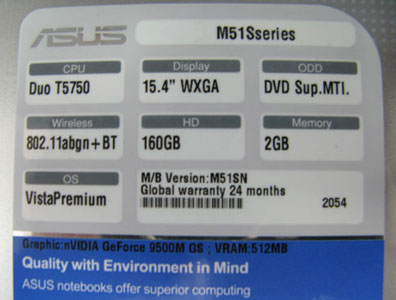 Asus M51SN