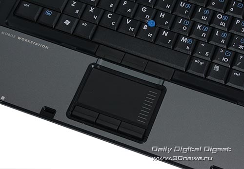 HP Compaq 8510w. Манипуляторы trackpoint и touchpad.