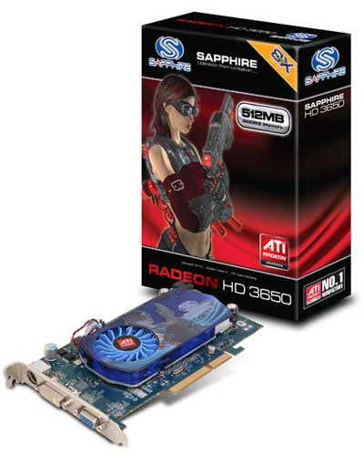 Sapphire Radeon HD 3650 512MB GDDR3 AGP