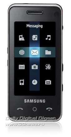 Samsung F490. Вид спереди.