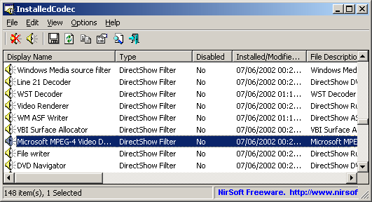 installedcodec