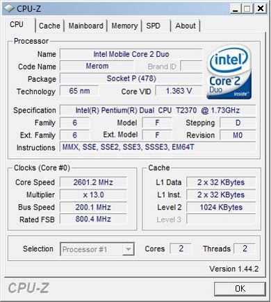 Core 2 Duo T2370