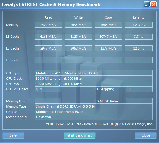 HTC X9500 Shift. Информация о памяти