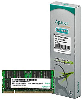 Apacer 2GB SO-DIMM DDR2-667 Memory Module