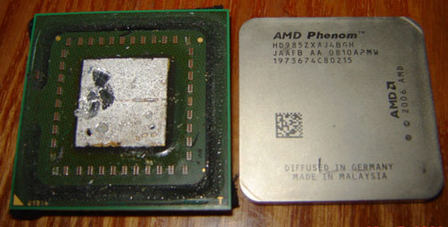 Phenom 9850 Black Edition - без крышки 2