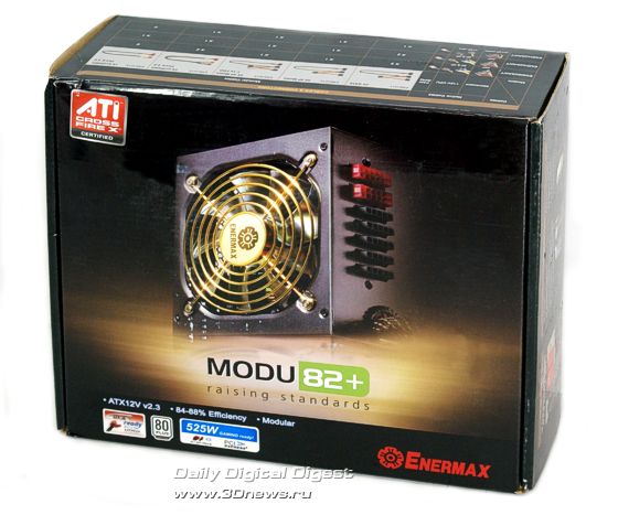 ��������� 525 �� ���� ������� Enermax MODU82+ EMD525AWT