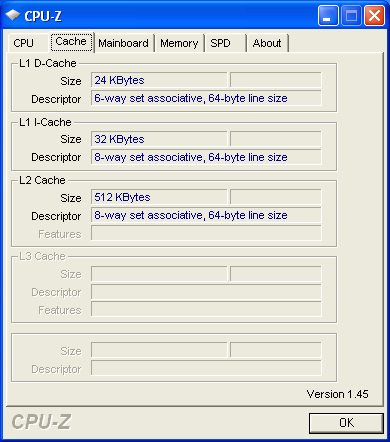 MSI Wind U100 - CPU-Z