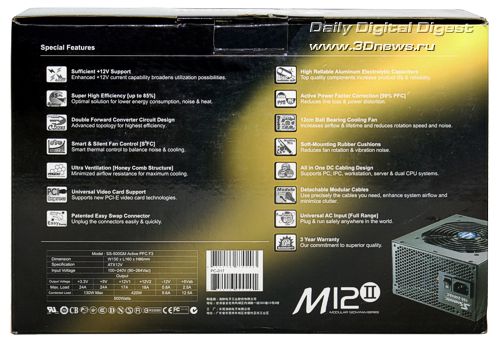 �������� Seasonic SS-500GM ����� M12II