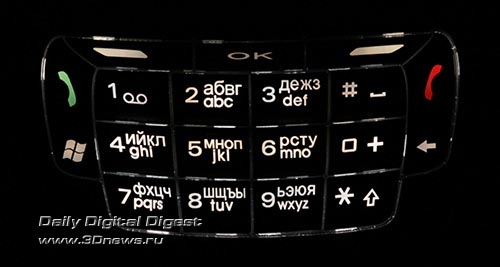Mio DigiWalker A702. Клавиатурный блок.