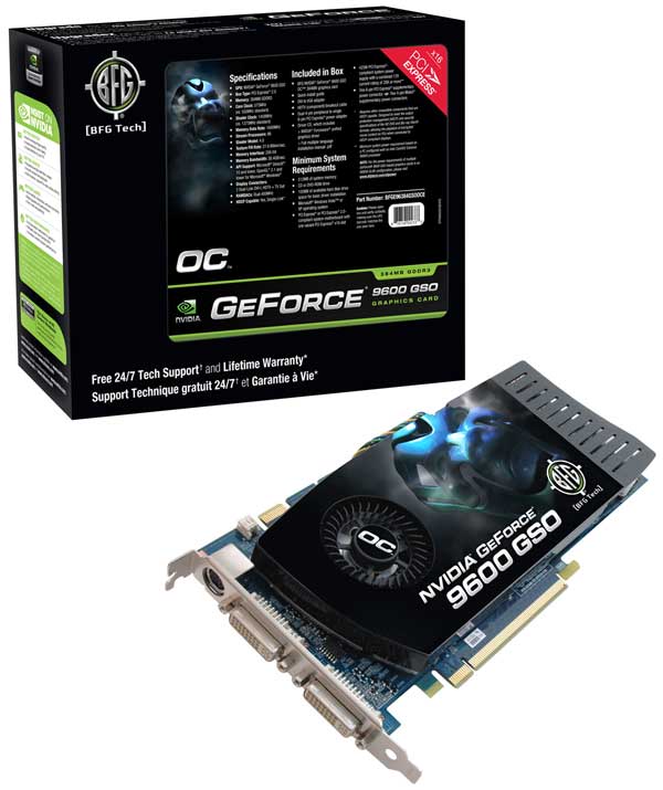 BFG NVIDIA GeForce 9600 GSO OC 384MB