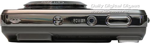 Sony Cyber-shot DSC-W300. Вид сверху