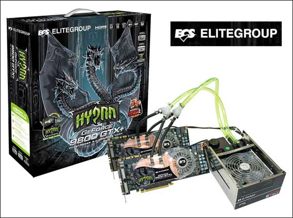 ECS GeForce 9800 GTX+ Hydra SLI
