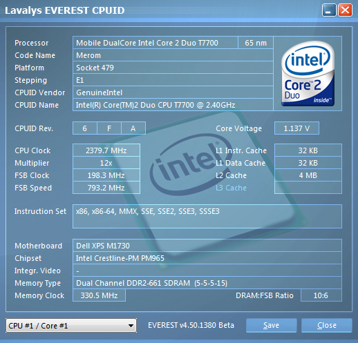 Dell XPS 1730. ���������� � ����������