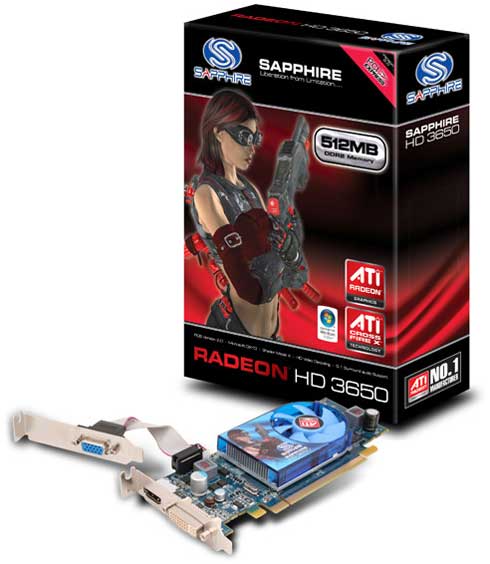 Sapphire Radeon HD 3650 512MB DDR2 PCIE LP HDMI