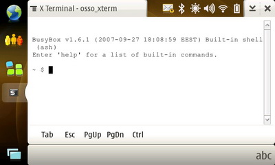 Nokia N810. �������� XTerm
