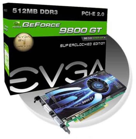 EVGA GeForce 9800 GT 512MB GDDR3 Superclocked Edition
