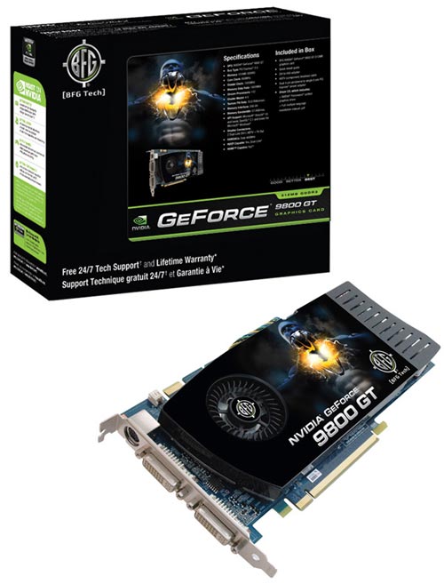 BFG NVIDIA GeForce 9800 GT 512MB