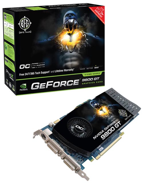BFG NVIDIA GeForce 9800 GT OC 512MB