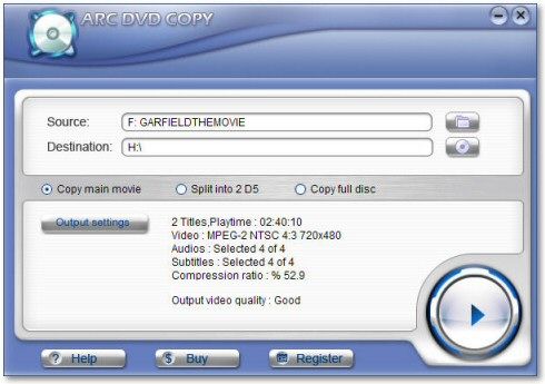 Arc DVD copy