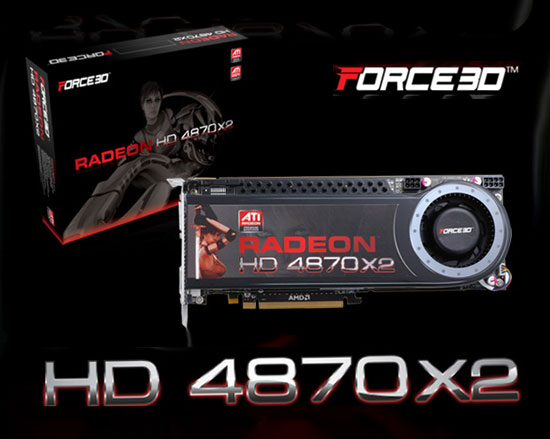 Force3D Radeon HD4870 X2