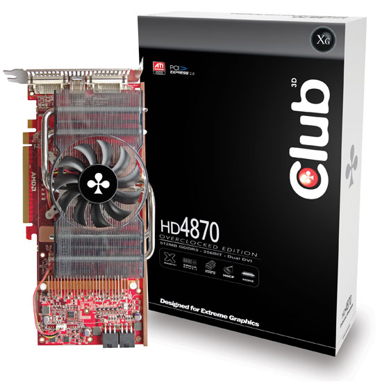 Club 3D HD 4870 512MB GDDR5 Overclocked Edition