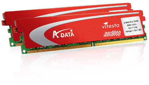 A-DATA Vitesta Plus DDR3-1333+ Memory Modules