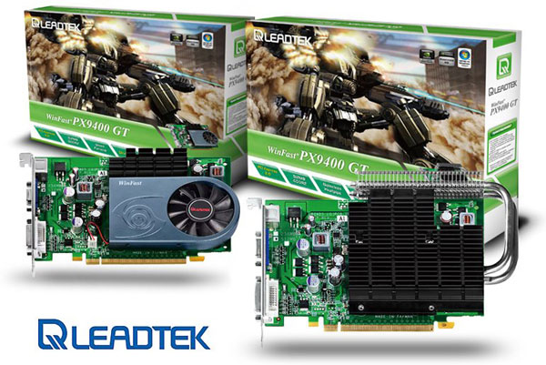 Две альтернативные GeForce 9400 GT с разгоном от Leadtek