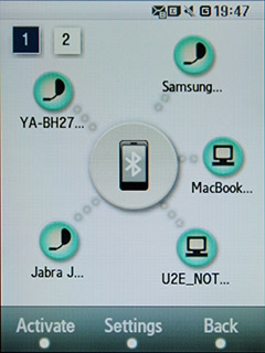 Samsung F480 Touchwiz. Настройка Bluetooth соединений