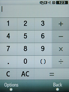 Samsung F480 Touchwiz. Калькулятор -1